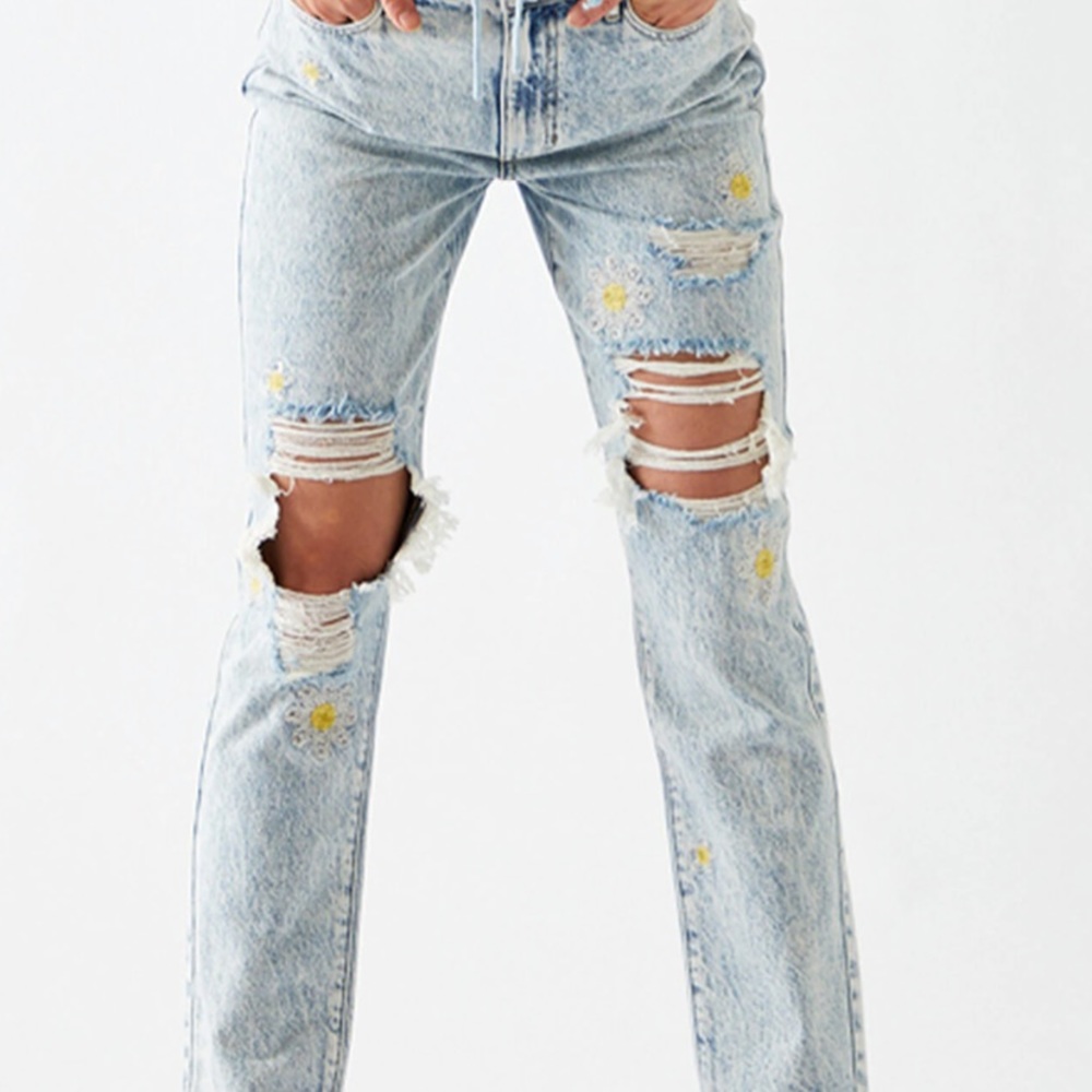 pacsun mom jeans❕daisys❕light wash❕size 24❕